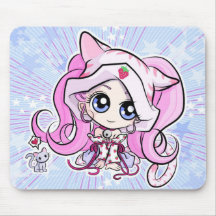 Strawberry Neko Mousepad