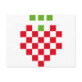 strawberry pixel icon post card