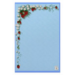Strawberry Stationary Stationery Paper
