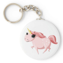 Strawberry the Pink Unicorn Key Chain