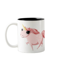 Strawberry the Pink Unicorn Coffee Mugs