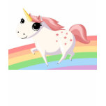 Strawberry the Unicorn on Rainbow t-shirts
