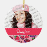 Strawberry Treats Daughter Personalized Ornament