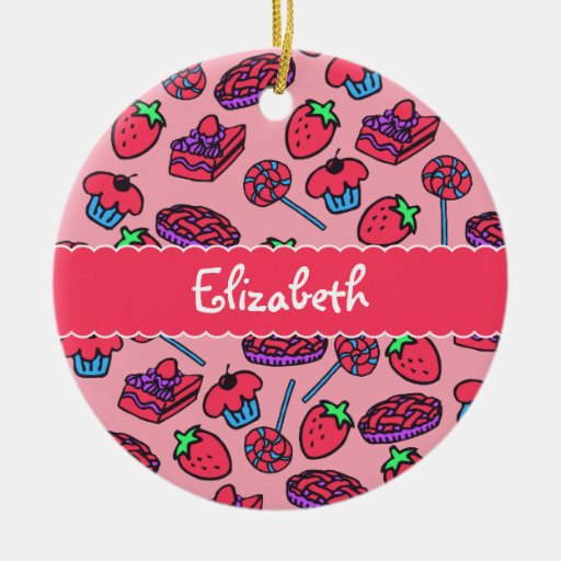 Strawberry Treats Personalized Ornament