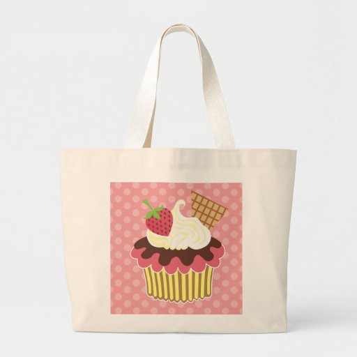 Strawberry & Whipped Cream Cupcake Bag