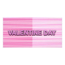 Streaky Valentine Custom Photo Card