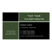 Streamlined Pro Business Card, Clover Green