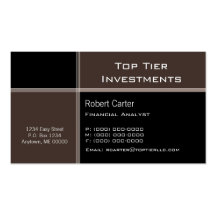 Streamlined Pro Business Card, Espresso