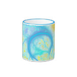 Streams of Joy – Cosmic Aqua & Gold Coffee Mugs
