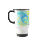Streams of Joy – Cosmic Aqua & Lemon Coffee Mugs