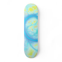 Streams of Joy – Cosmic Aqua & Lemon Skate Board Decks