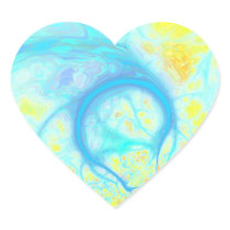 Streams of Joy – Cosmic Aqua & Lemon Stickers