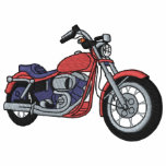 Street Bike Embroidered Hooded Sweatshirt