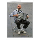 Street Busker - Jacque Cartier Square - Montréal Q Card