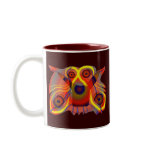 Street cute curious lion dog mugs