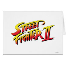 Street Fighter II Logo Card