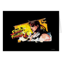 Street Fighter II Ryu Greeting Card
