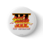 Street Fighter III New Generation Logo Pinback Button