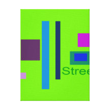 Street Gallery Wrapped Canvas