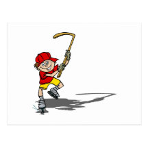 Street Hockey kid Post Card