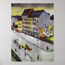Street in Grey by August Macke Print