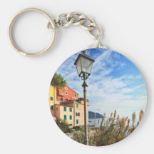 street in Sori, Italy Keychains