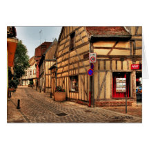 Street in Troyes France Greeting Card