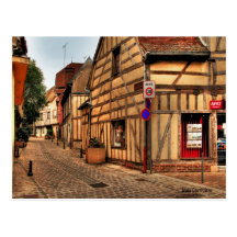 Street in Troyes France Postcard