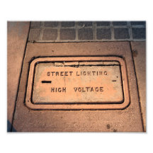 Street Lighting Sign Photograph