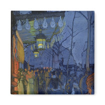 Street Scene, at Five in the Afternoon, 1887 magnets