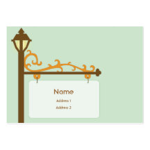 Street Sign - Chubby Business Cards