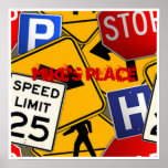 Street Signs Poster