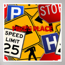 Street Signs Poster