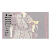 Street Singer By Manet Edouard Business Card