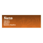 STREET SPLATTER orange Business Card