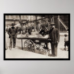 Street Vendor Italian Feast 1908 Posters