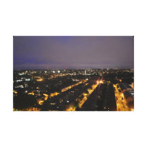Streets glow like fire gallery wrapped canvas