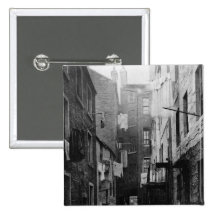 Streets of Glasgow Scotland 1868 Pinback Buttons