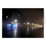 Streetscape IV  - Greenfield as Paris - Night Ligh Card