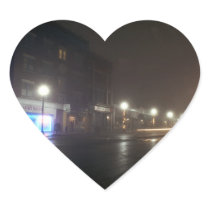 Streetscape IV  - Greenfield as Paris Heart Sticker