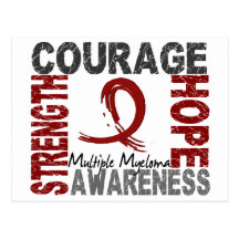 Strength Courage Hope Multiple Myeloma Post Card