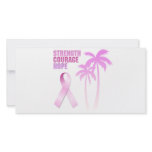 Strength Courage Hope Pink Ribbon Palm Trees photo cards