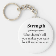 Strength Definition Key Chain