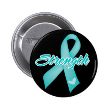 Strength - Teal Ribbon Pins