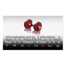 Strength Training Schedule Card Business Card