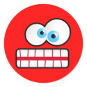 Stressed Face stickers