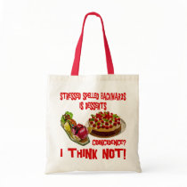 Stressed Spelled Bacwards is Desserts Canvas Bag