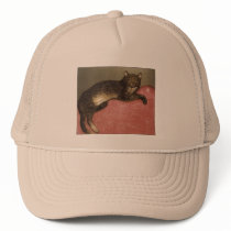 Stretched Cat on Sofa - by Theophile Steinlen Trucker Hats