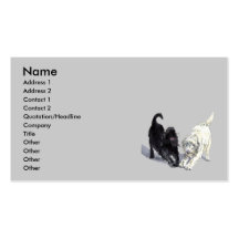 Stretching Labradoodles Business Cards