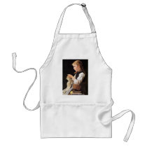 Strickendes Mädchen Knitting Girl Aprons